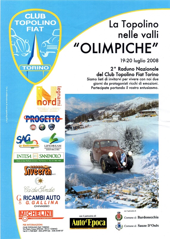 La Topolino nelle valli olimpiche