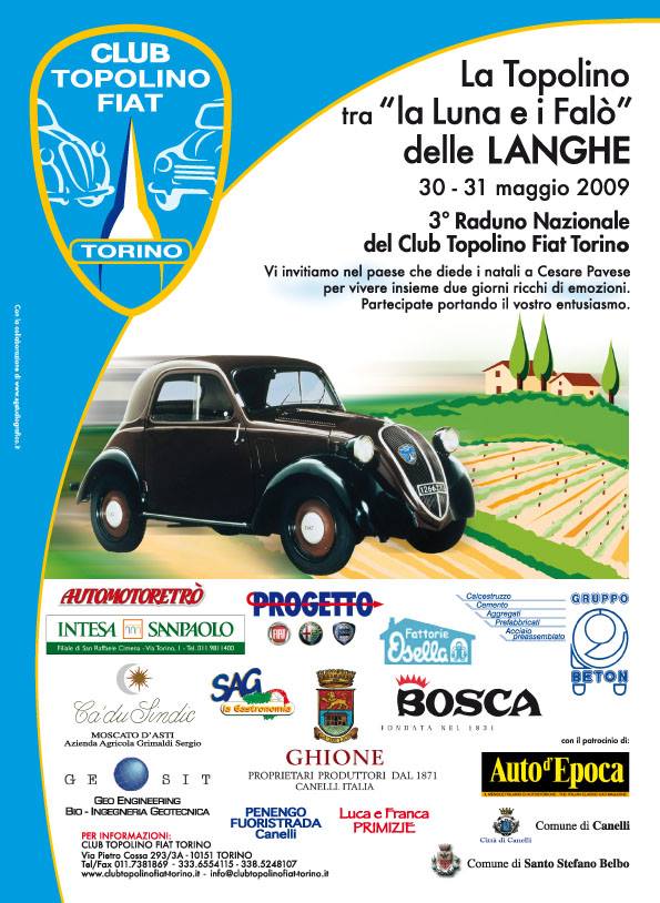 La Topolino tra la Luna e i Falò delle Langhe