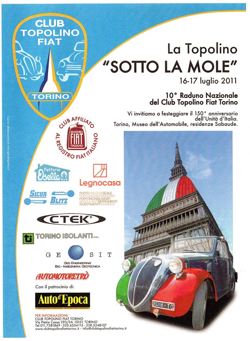 La Topolino sotto la Mole