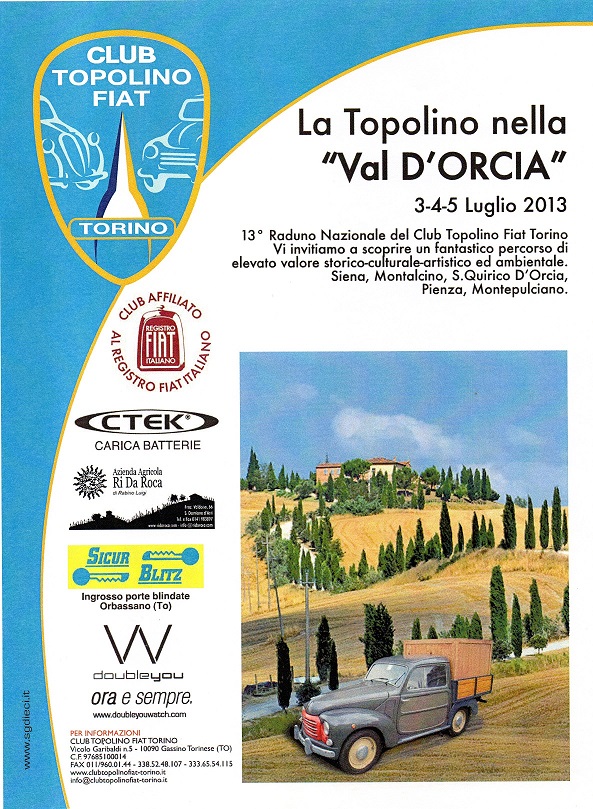 La Topolino in Val d'Orcia