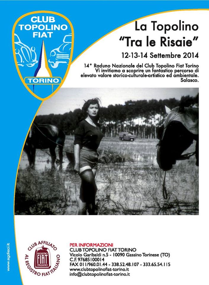 La Topolino tra le risaie